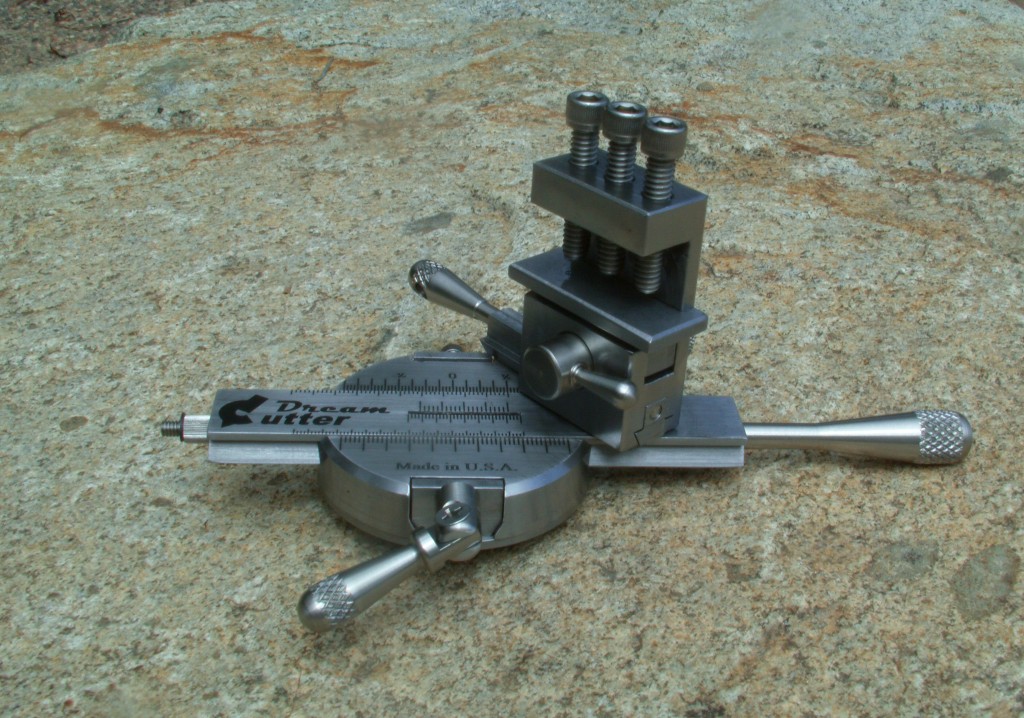 Mini-Lathe Dream Cutter showing second adjustable pivot point.